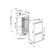 LIEBHERR 253L INTEGRATED BOTTOM MOUNT FRIDGE - ICNH5123 - TECHNICAL DIAGRAM