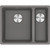 Franke Maris Stone Grey 1 And 1/2 Bowl Fragranite Flushmount Sink - MRG260SBRSG