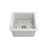 Turner Hastings Cuisine 46 X 46 White Gloss Single Bowl Fine Fireclay Inset/Undermount Sink - CU46FS/CU46FS-OF