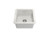 Turner Hastings Cuisine 46 X 46 White Gloss Single Bowl Fine Fireclay Inset/Undermount Sink - CU46FS/CU46FS-OF