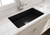 Turner Hastings Cuisine 81 X 48 Matte Black Single Bowl Fine Fireclay Inset/Undermount Sink - CU81FS-MB/CU81FS-MB-OF
