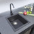 Artusi Matt Black Gooseneck Mixer Tap - ASM101B