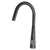 Artusi Matt Black Gooseneck Pull - Out Tap - ASM501MB