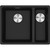 Franke Maris Onyx Black 1 And 1/2 Bowl Fragranite Under Mount Sink - MRG160SBRON