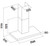 Falmec Plane No Drop 90cm Stainless Steel Wall Canopy - 800m3 Nett - F5PND90S1