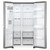 Lg 635L Net Stainless Steel Side By Side Fridge With Ice & Water - GS-L635PL