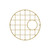 Turner Hastings Cuisine Round 47 X 47 Protective Brushed Brass Grid - CUR471SSG-BB