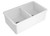 Turner Hastings Cuisine 85 X 46 White Gloss Double Bowl Fine Fireclay Inset/Undermount Sink - CUD85FS/CUD85FS-OF