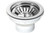 Turner Hastings 90 X 50mm Polished Stainless Steel Basket Waste - 90BW/90BW-OF