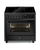 Steel 90cm Matte Black Enfasi Induction Freestanding Oven - Multi Function - 5 Zone - EQ9F-5FINF