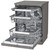 Lg Black Stainless Steel QuadWash Freestanding Dishwasher - XD3A25BS