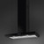 Smeg 90cm Gloss Black Wall Mount Canopy Hood - KBTAU900NE