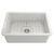 Turner Hastings Cuisine 68 X 46 White Gloss Single Bowl Fine Fireclay Inset/Undermount Sink No Overflow- CU68FS/CU68FS-OF