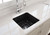 Turner Hastings Cuisine 46 X 46 Matte Black Single Bowl Fine Fireclay Inset/Undermount Sink - CU46FS-MB/CU46FS-MB-OF