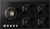 Asko 90cm Black Glass 5 Burner Volcano Gas Hob - HG8953BGD1