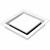 Schweigen White Square Recessed Diffuser - DF-W