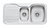 Oliveri Lakeland 1 & 1/2 Double Bowl Sink With Drainer - LL126/LL127