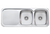 Oliveri Lakeland Double Bowl Sink With Drainer - LL156/LL157