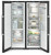 Liebherr 662L BlackSteel Side-by-Side Freestanding Fridge-Freezer With BioFresh & NoFrost - XRFBSH5265
