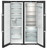 Liebherr 662L BlackSteel Side-by-Side Freestanding Fridge-Freezer With BioFresh & NoFrost - XRFBSH5265