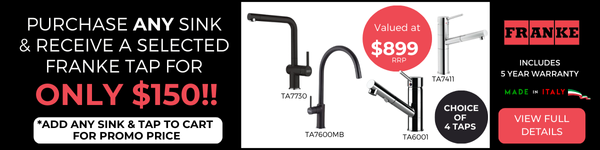 Receive A Franke Tap (TA7730 or TA7600MB) For Only $150 With Any Sink Purchase - View Details