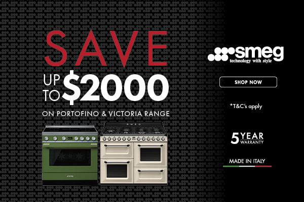 Save up to $2000 on Smeg Portofino & Victoria Ranges