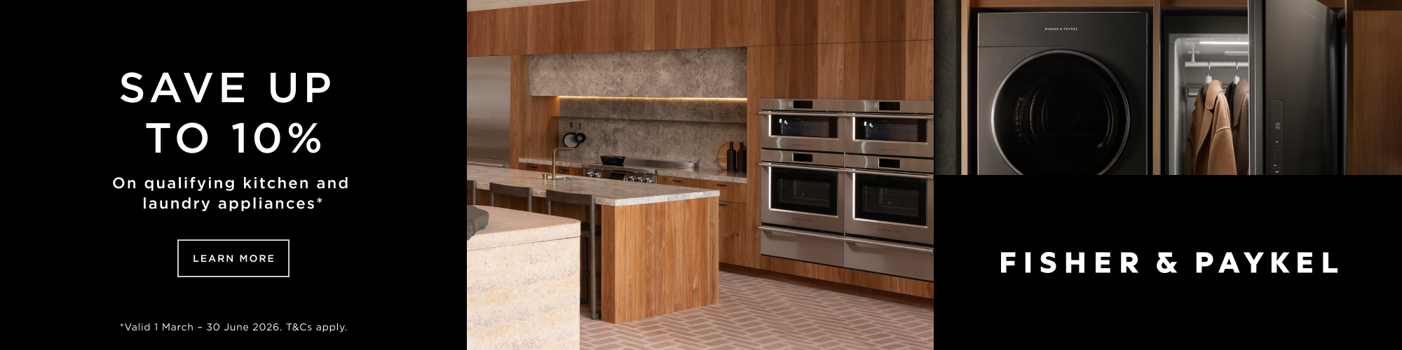 SAVE UP TO 10% ON QUALIFYING KITCHEN & LAUNDRY APPLIANCES*