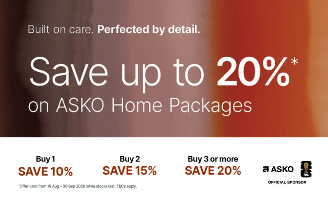 Save up to 20% on Asko Home Packages*