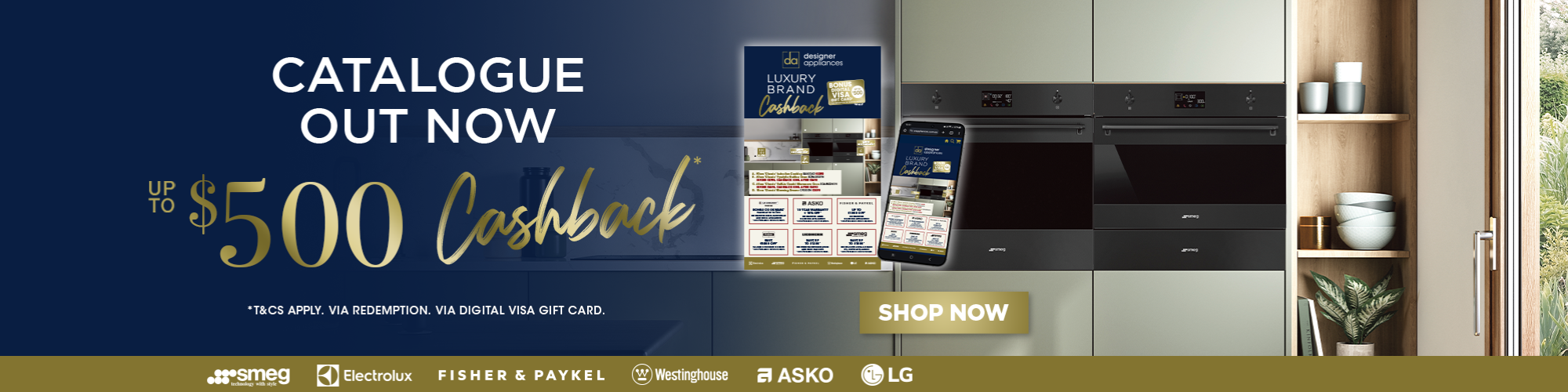 RECEIVE UP TO $500 CASHBACK VIA REDEMPTION*