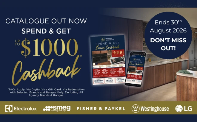 Spend & Get up to $1000 Cashback on selected brands & ranges via redemption*