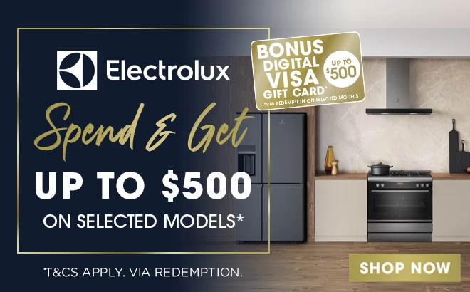 Spend & Get up to $500 on selected Electrolux Cooking Appliances*