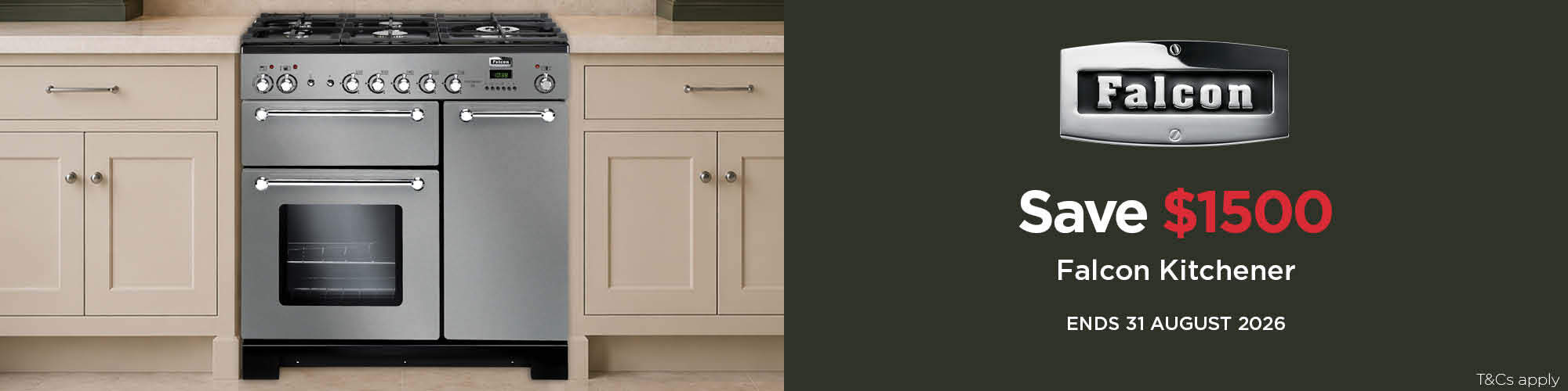 Save $1500 On Falcon Kitchener Cooker*