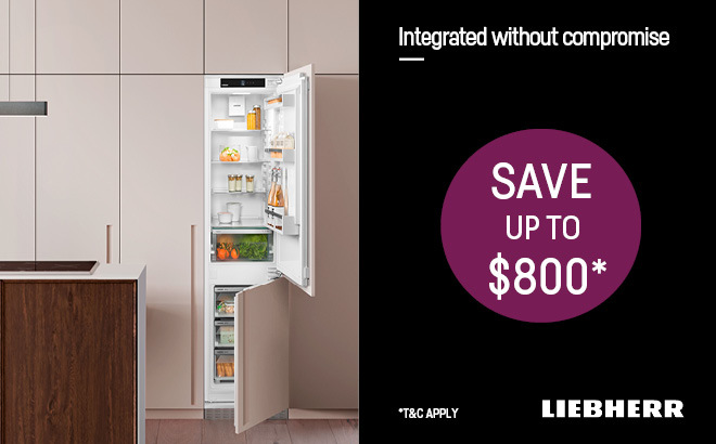 SAVE UP TO $800 ON LIEBHERR SELECTED INTEGRATED REFRIGERATION