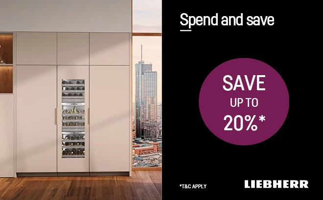 SPEND & SAVE UP TO 20% ON LIEBHERR & MONOLITH APPLIANCES*