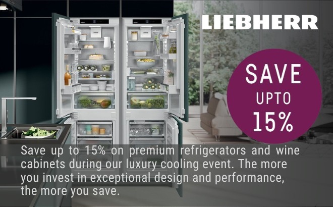 SAVE UP TO 15% ON LIEBHERR RESIDENTIAL AND MONOLITH APPLIANCES*