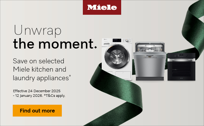 SAVE ON SELECTED MIELE KITCHEN & LAUNDRY APPLIANCES