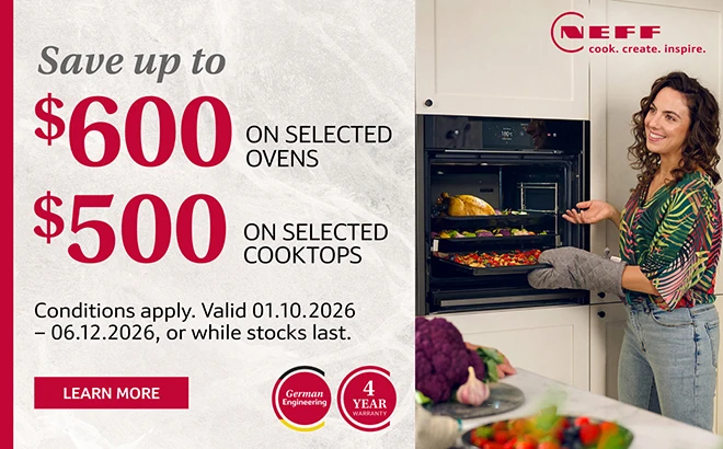 Save on selected Neff Kitchen appliances*