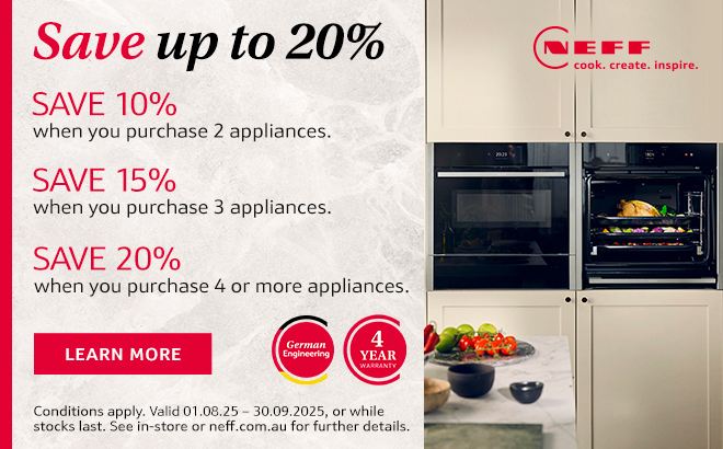 SAVE UP TO 20% ON NEFF KITCHEN PACKAGES