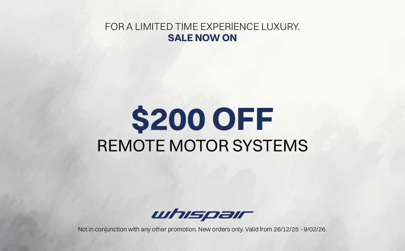 SAVE $200 OFF WHISPAIR REMOTE MOTOR SYSTEMS