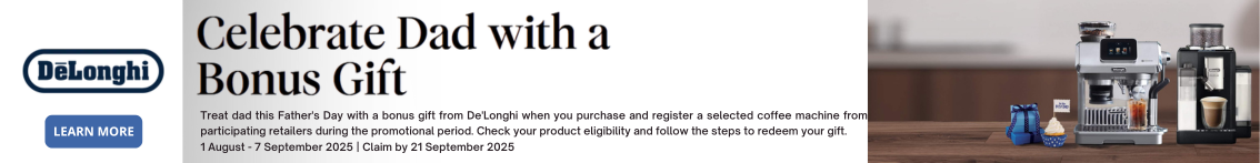 DeLonghi Father's Day Promo