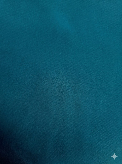 Teal Blue Cady Stretch Polyester Suiting Fabric – Imported from Italy by Milly