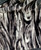 ultra soft plush faux fur fabric close up showing dense high pile silver fox striped texture