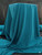 Teal Blue Cady Stretch Polyester Suiting Fabric – Imported from Italy by Milly