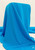 Premium blue Italian designer Cady stretch suiting fabric by Milly.