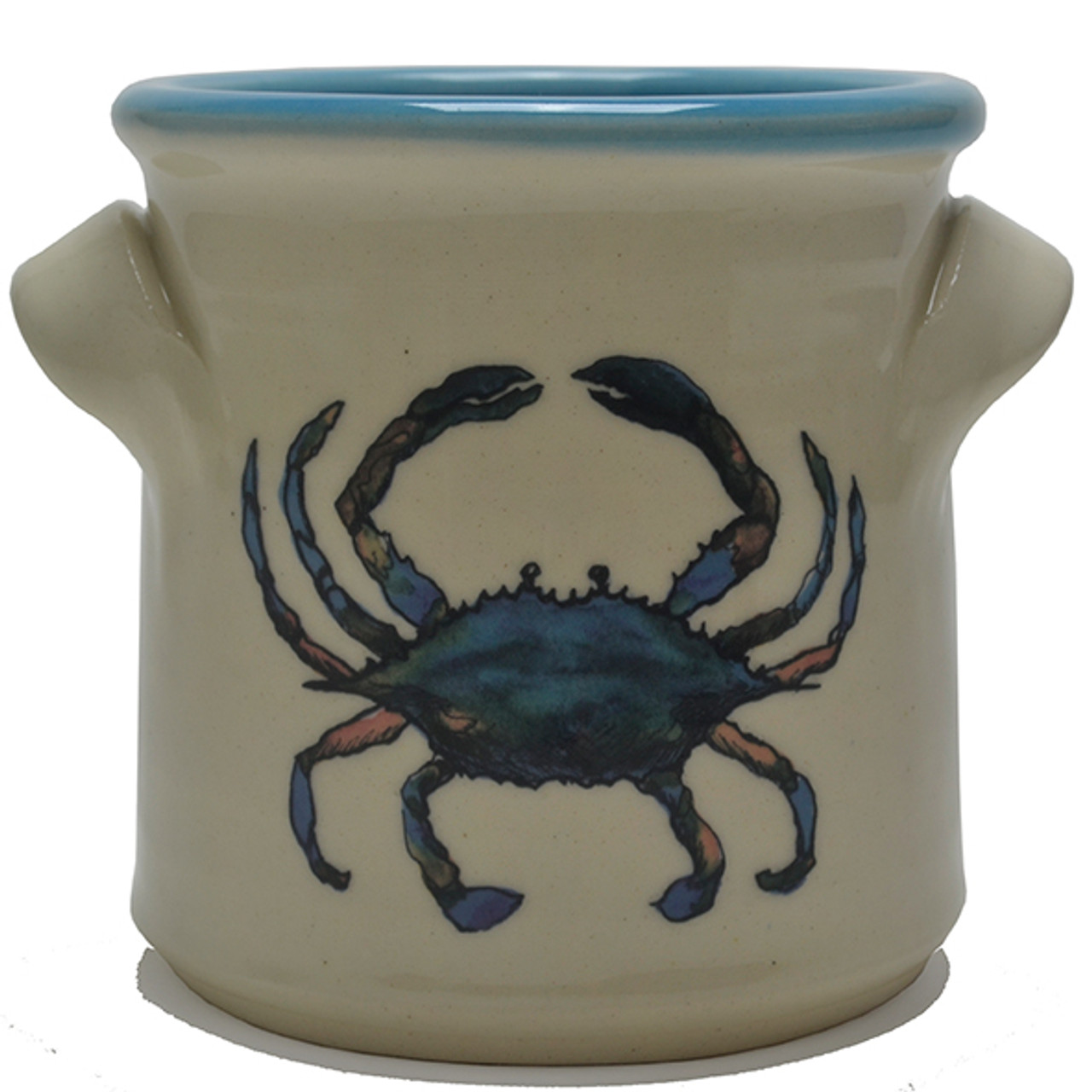 Small Crock - Blue Crab - Great Bay Pottery