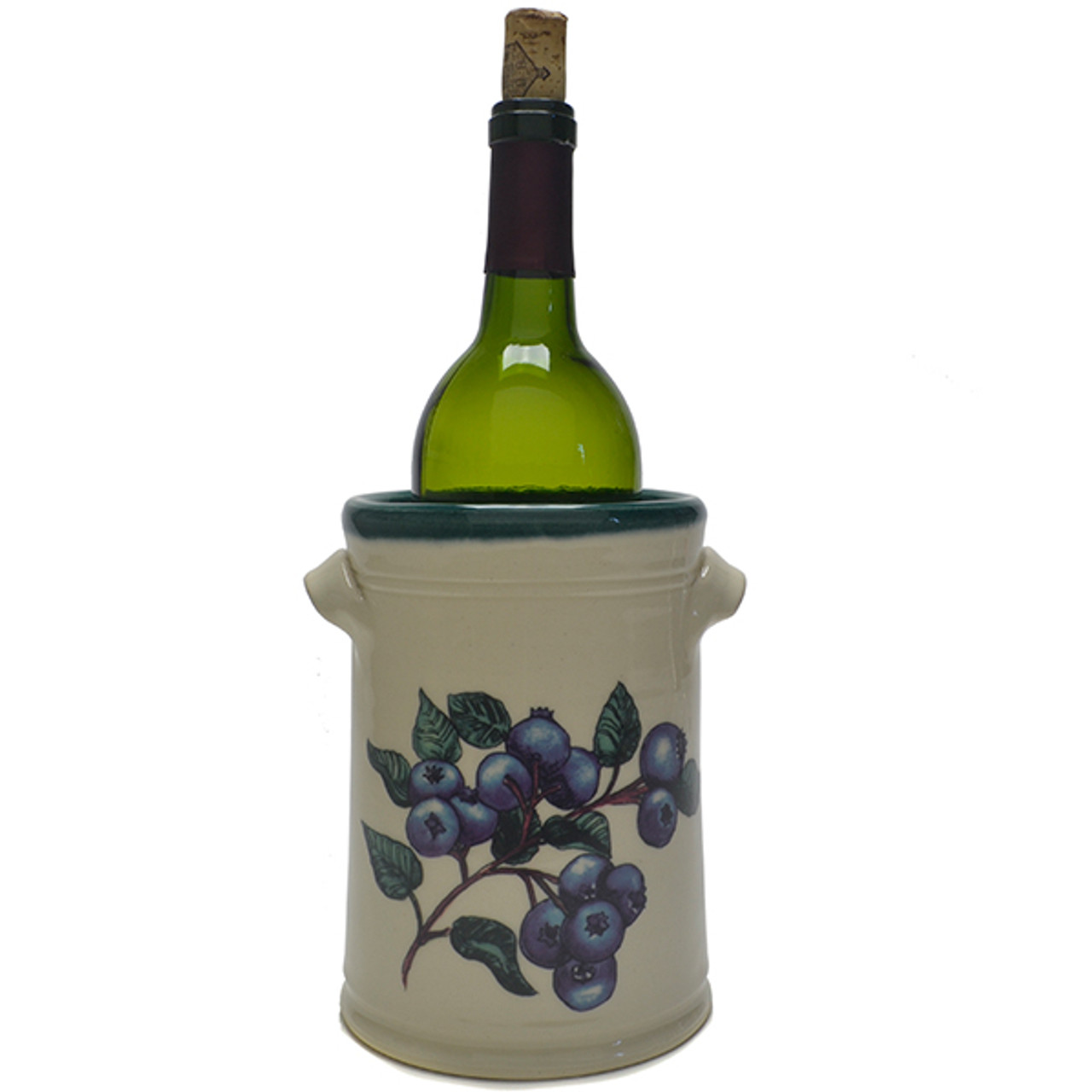 Wine Chiller - Blueberries - Great Bay Pottery