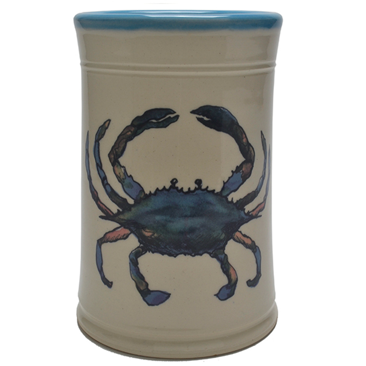 Utensil Holder - Crab - Great Bay Pottery