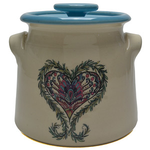 Bean Pot, 2 QT - Heart - The heart symbolizes the center of your thoughts and emotions, especially love.