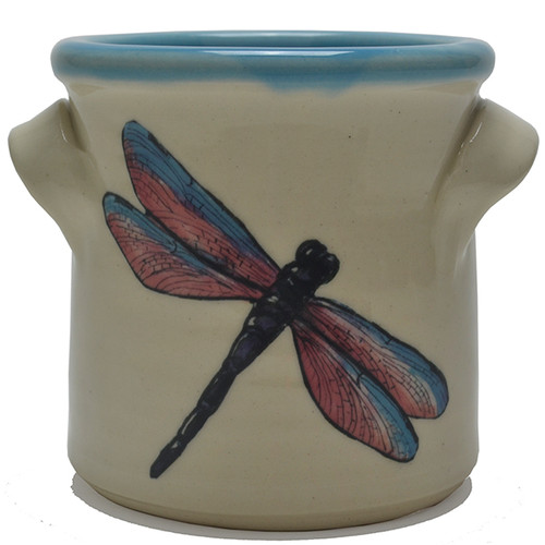 Small Crock -Dragonfly