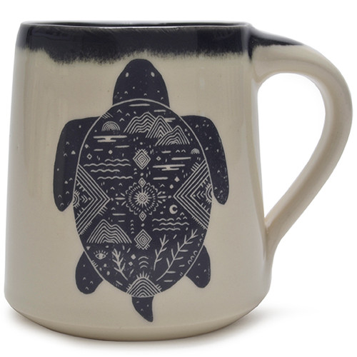 Coffee Mug  14 oz - Cosmic Turtle